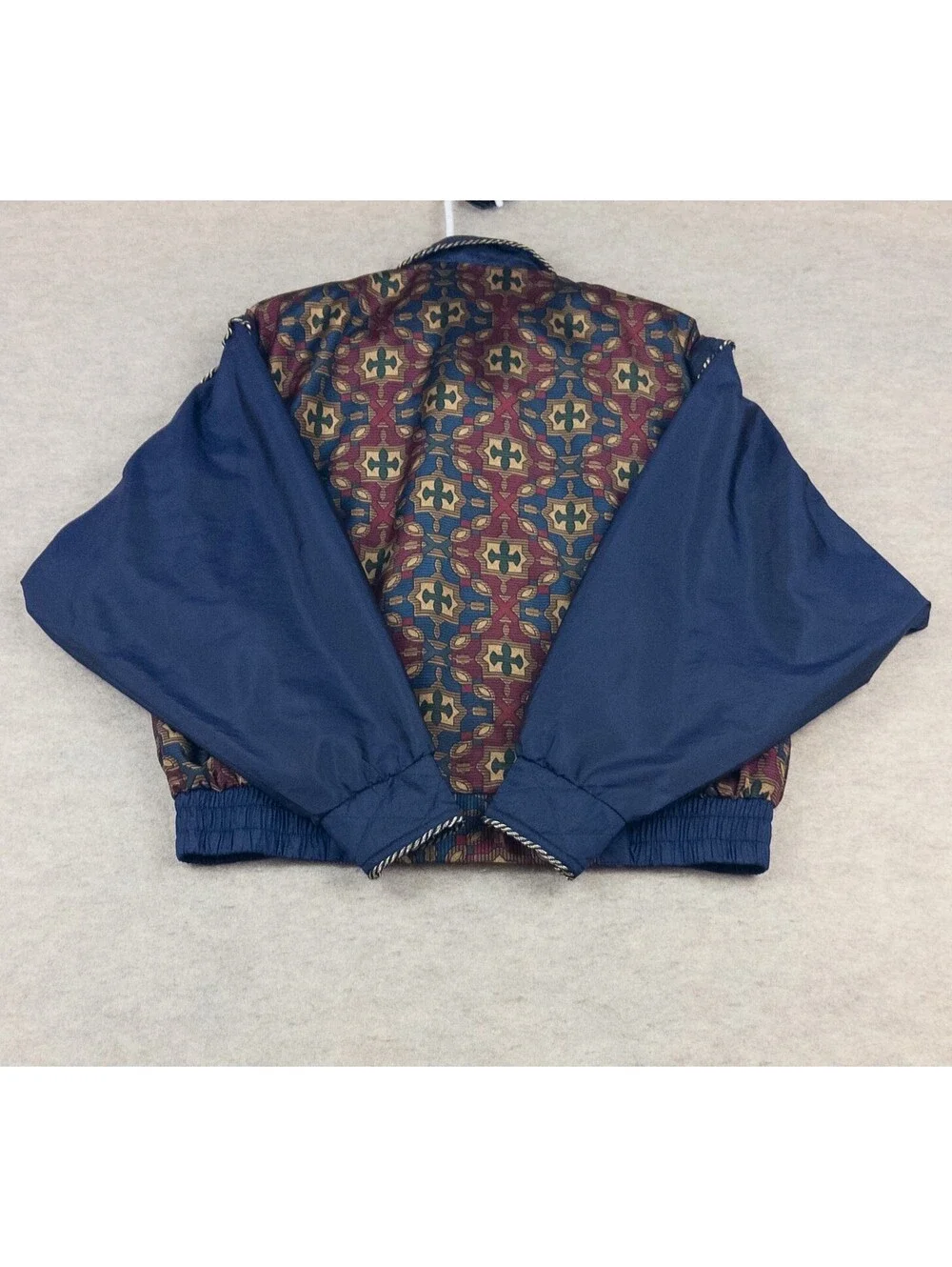 Westbound Sport Vintage Patterned Bomber Jacket Large